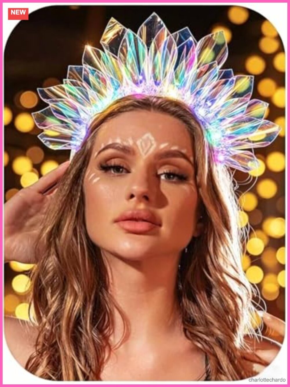 LED Light Up Headband Festival Rave Costume Hair Accessory